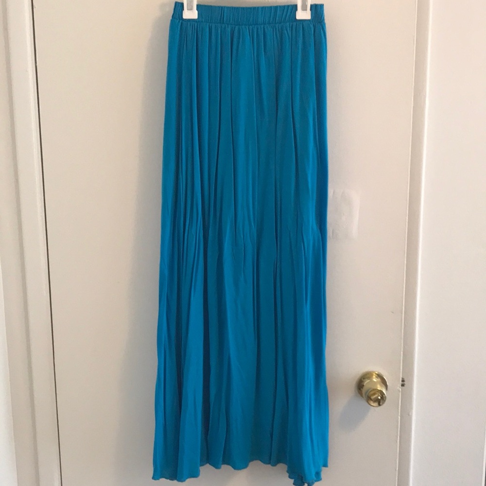 Blue maxi skirt